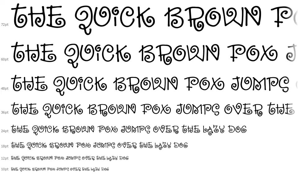 Sillyheartfont waterfall