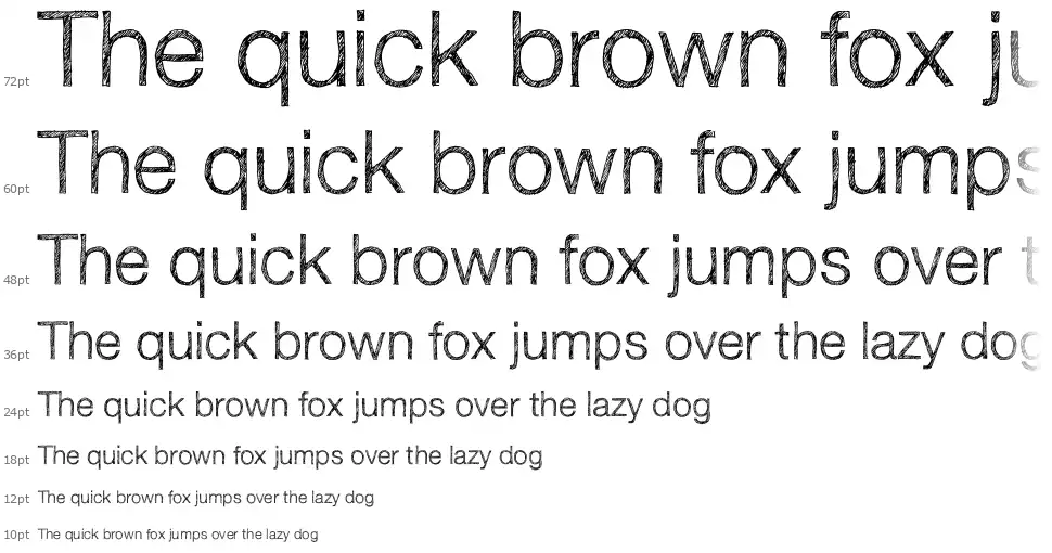 Sketchetik Lightfont waterfall