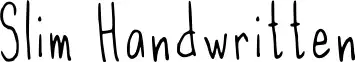 Slim Handwritten