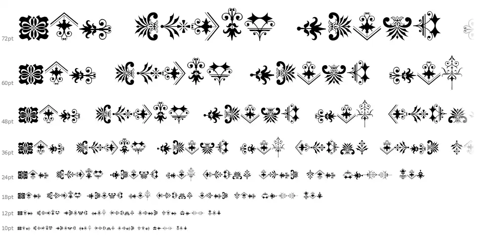 Soft Ornaments 21font waterfall