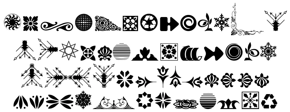Soft Ornaments Eighteenfont specimens