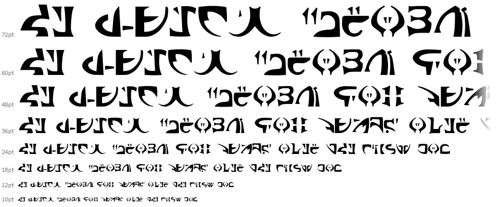 Space Encounterfont waterfall