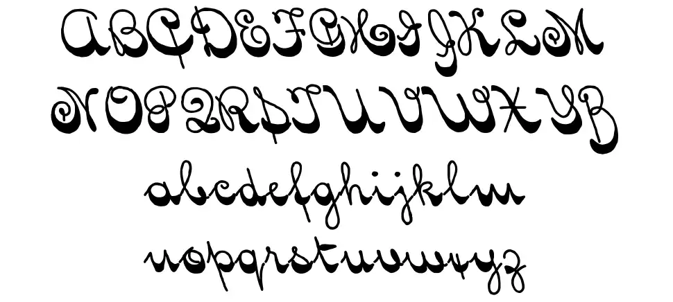 Spinner Script of 14,346 Ürün Özellikleri Spinner Script of 14,346font specimens