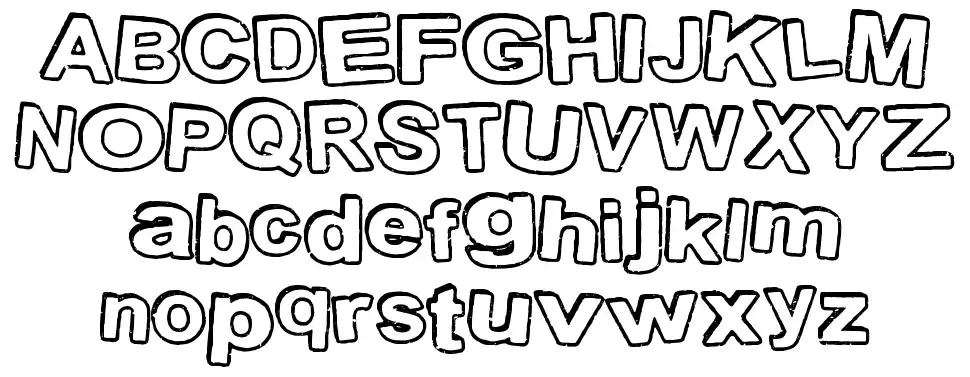 Stamp Inkfont specimens