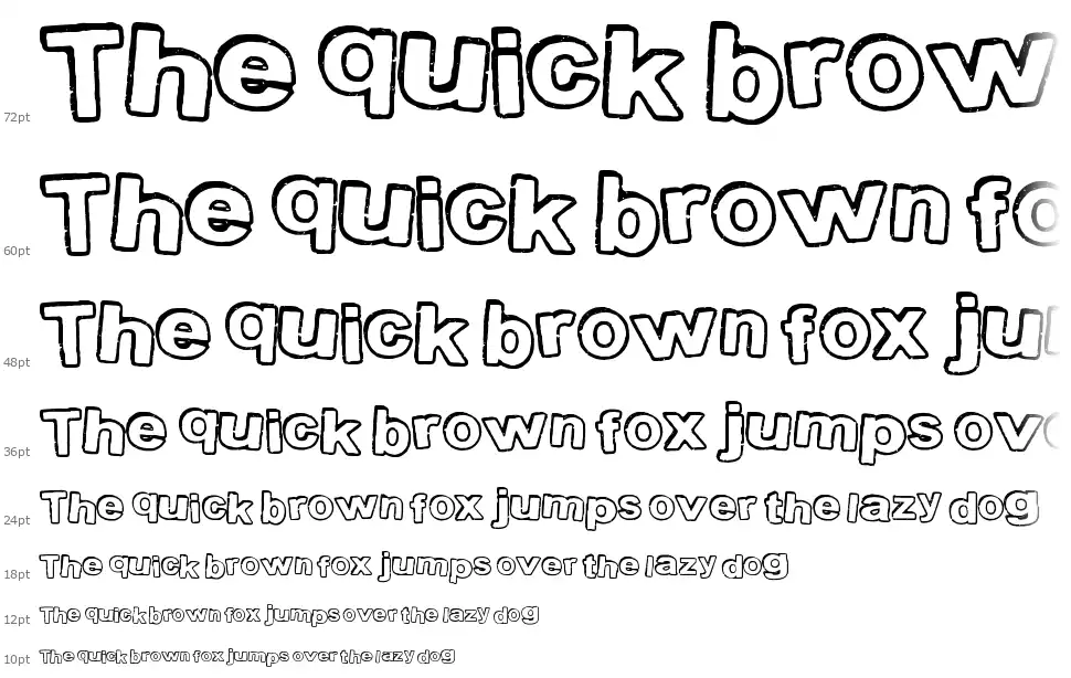 Stamp Inkfont waterfall