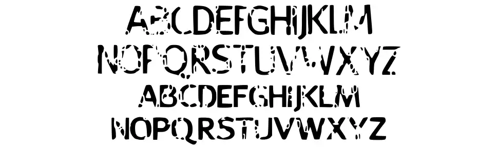 Strange Boyfont specimens