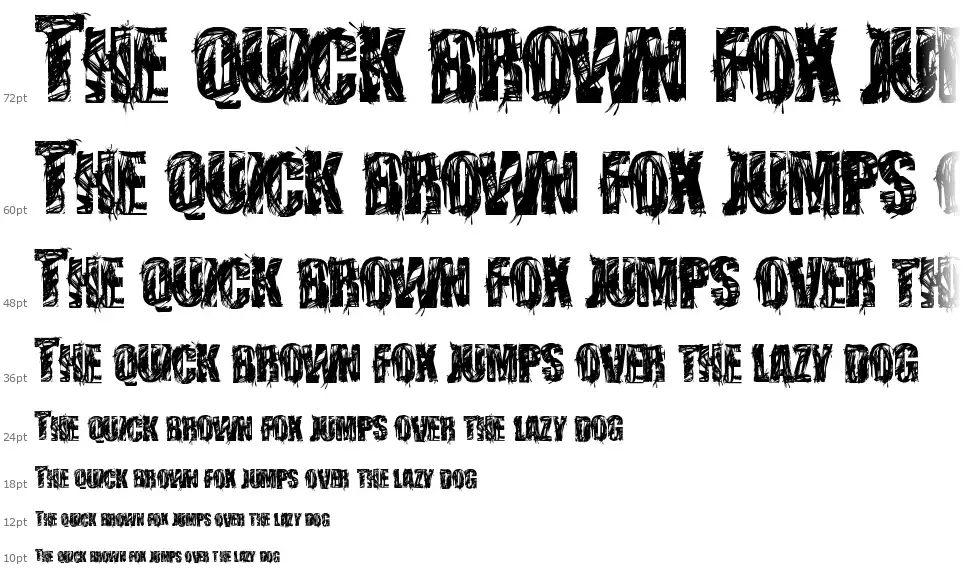 Stressberat Distortfont waterfall