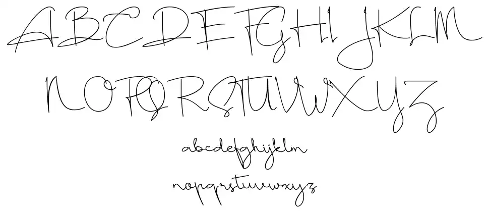 Sundiary Scriptfont specimens