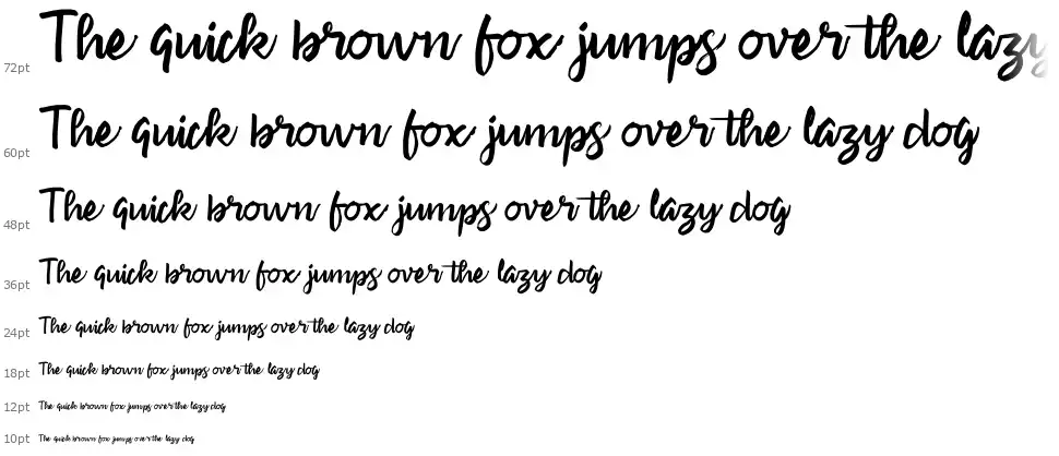 Sweetyfont waterfall