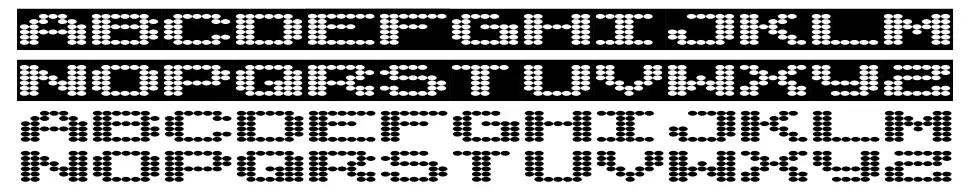Synthetic Syncronismfont specimens