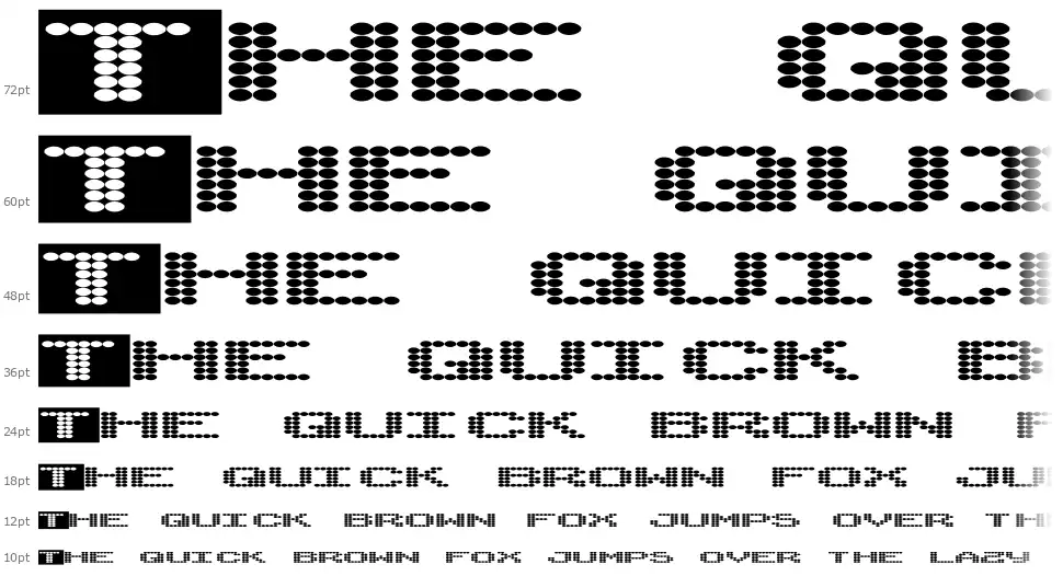 Synthetic Syncronismfont waterfall