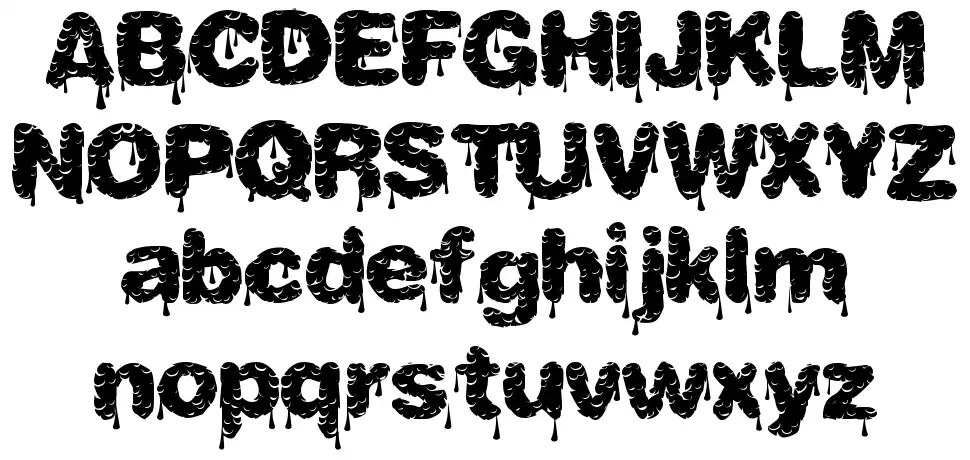 Tasty Dripsfont specimens