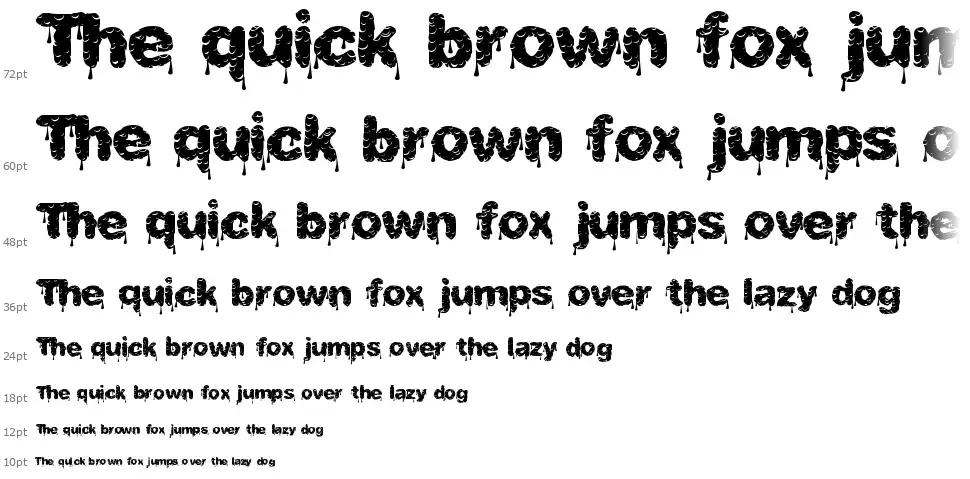Tasty Dripsfont waterfall