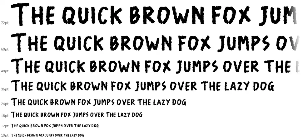 The Ever Awkwardfont waterfall