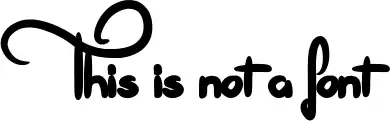 This is not a font