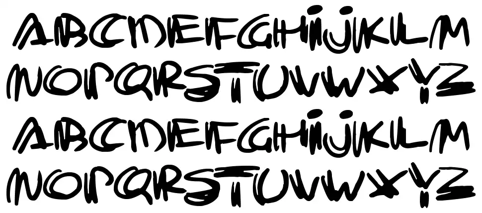 Trashtalkfont specimens
