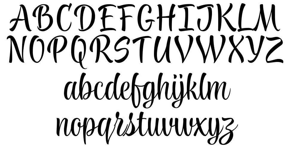 TT Knickerbockers Scriptfont specimens
