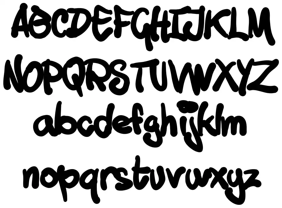 Tusch Touchfont specimens