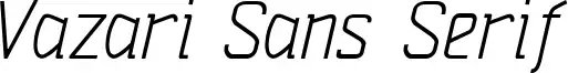 Vazari Sans Serif