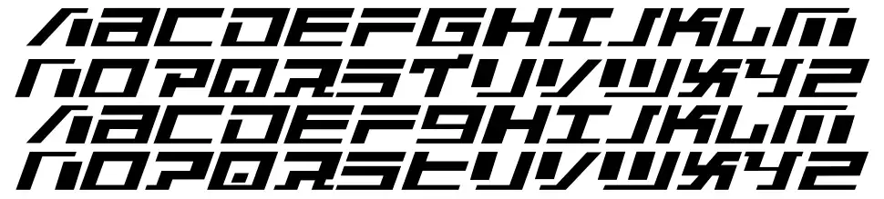 War Machinefont specimens