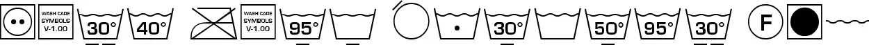 Wash Care Symbols M54