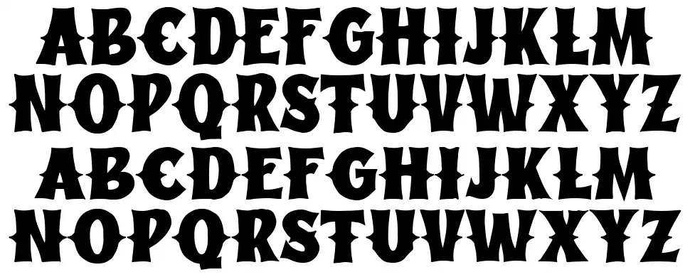 West Djangofont specimens