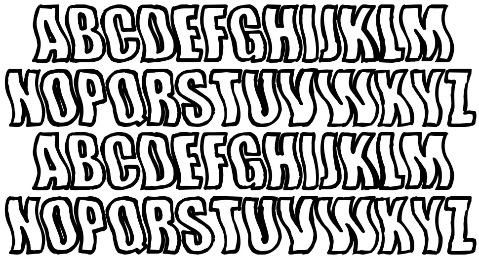 Wishful Wavesfont specimens