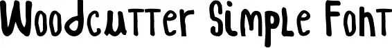 Woodcutter Simple Font