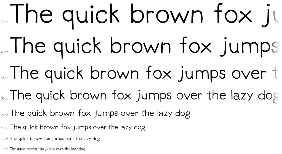 Write Sans Litefont waterfall