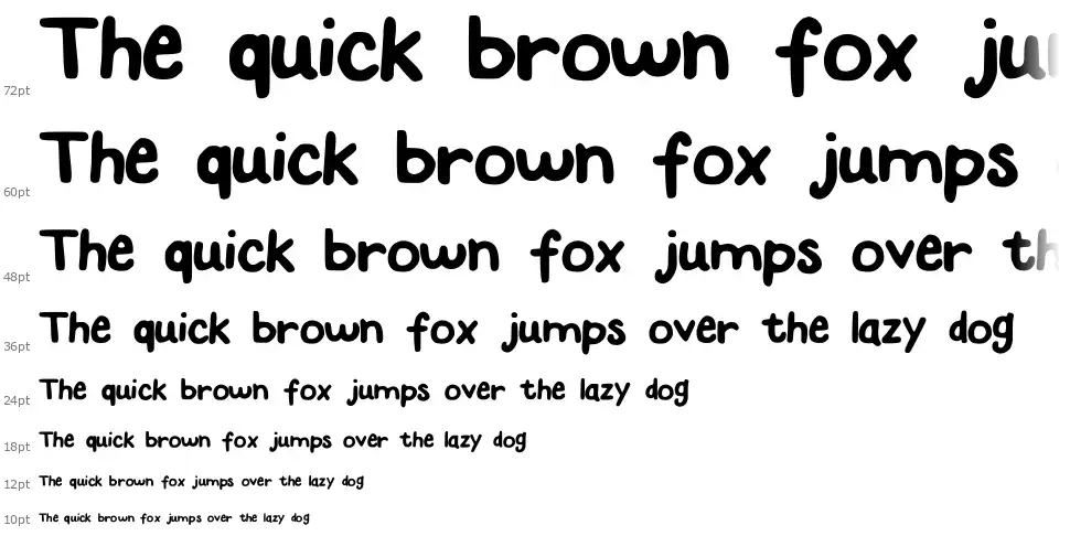 You Are Just My Typefont waterfall